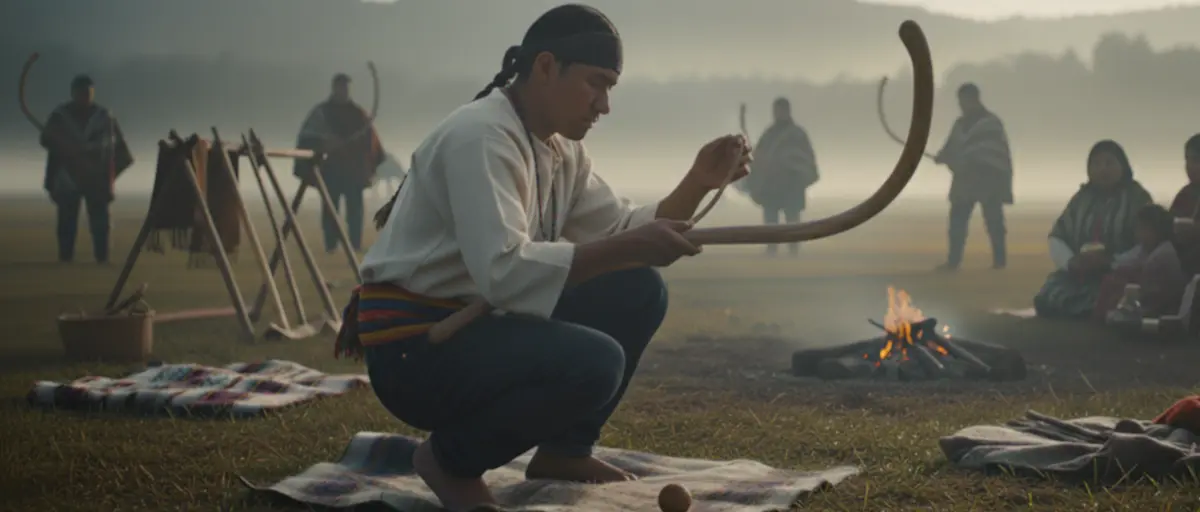 Equipamiento para jugar palin mapuche